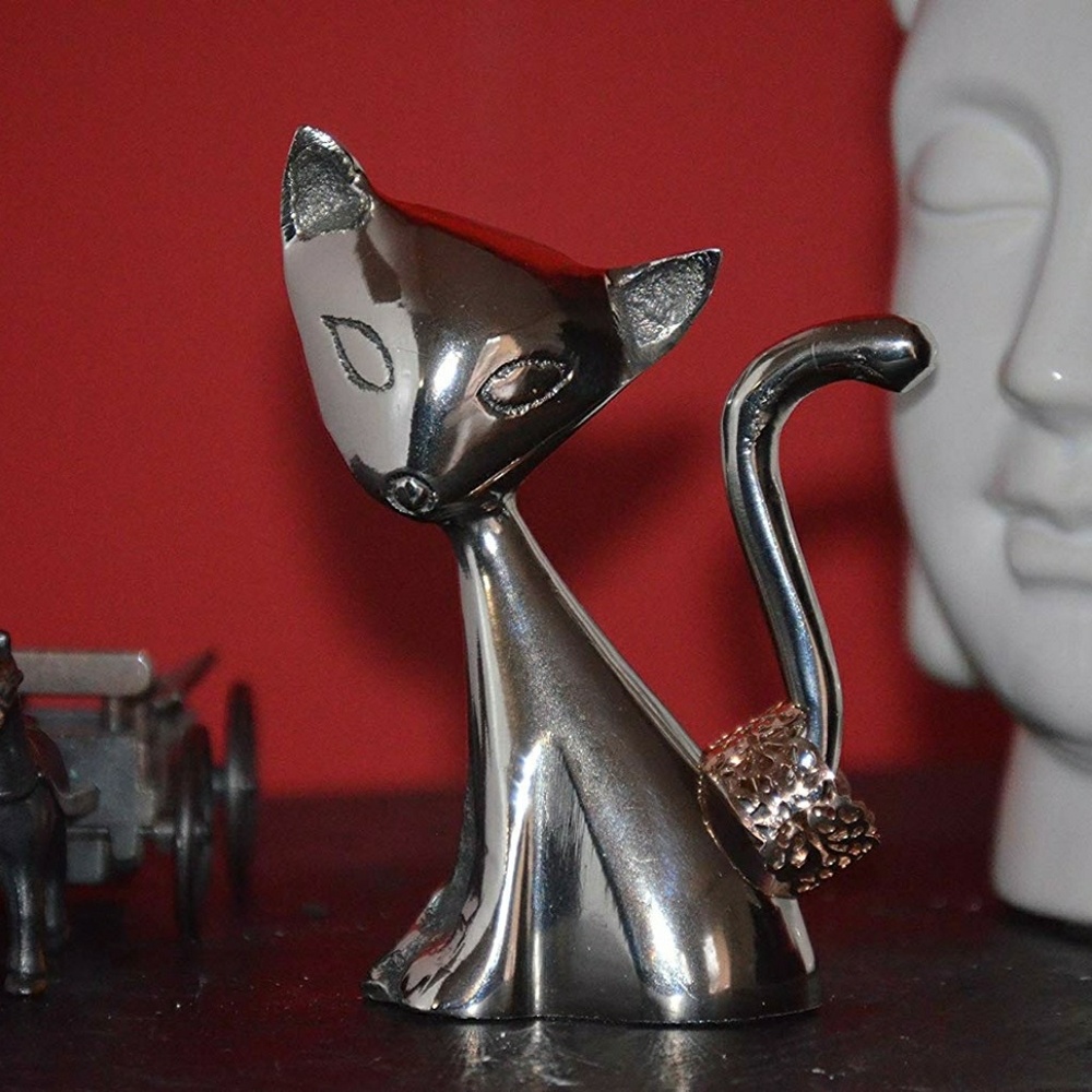 Cat Ring Holder for Heavy Rings